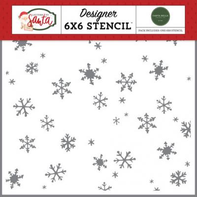 Carta Bella Letters To Santa Stencil - Christmas Day Snowfall